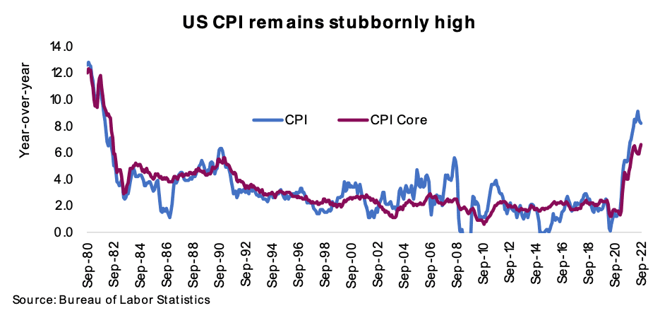 US CPI remains high