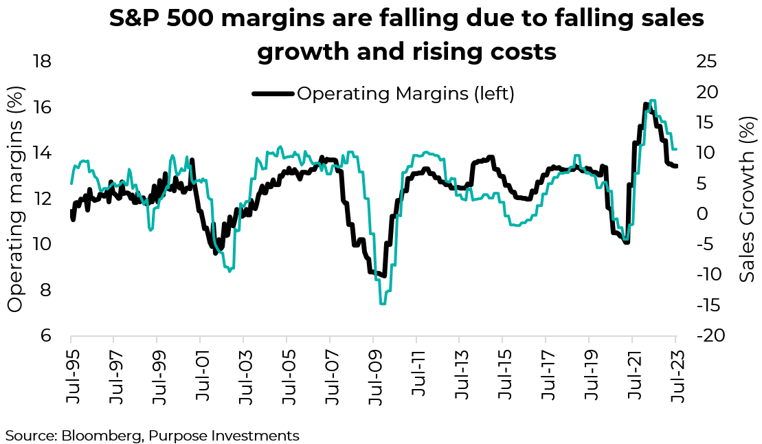 S&P 500 margins are falling